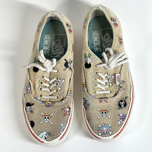 Vans One Piece Authentic Nami Straw Hat Crew Shoe Sneaker Men 6.5 / Womens 8 - Picture 2 of 16